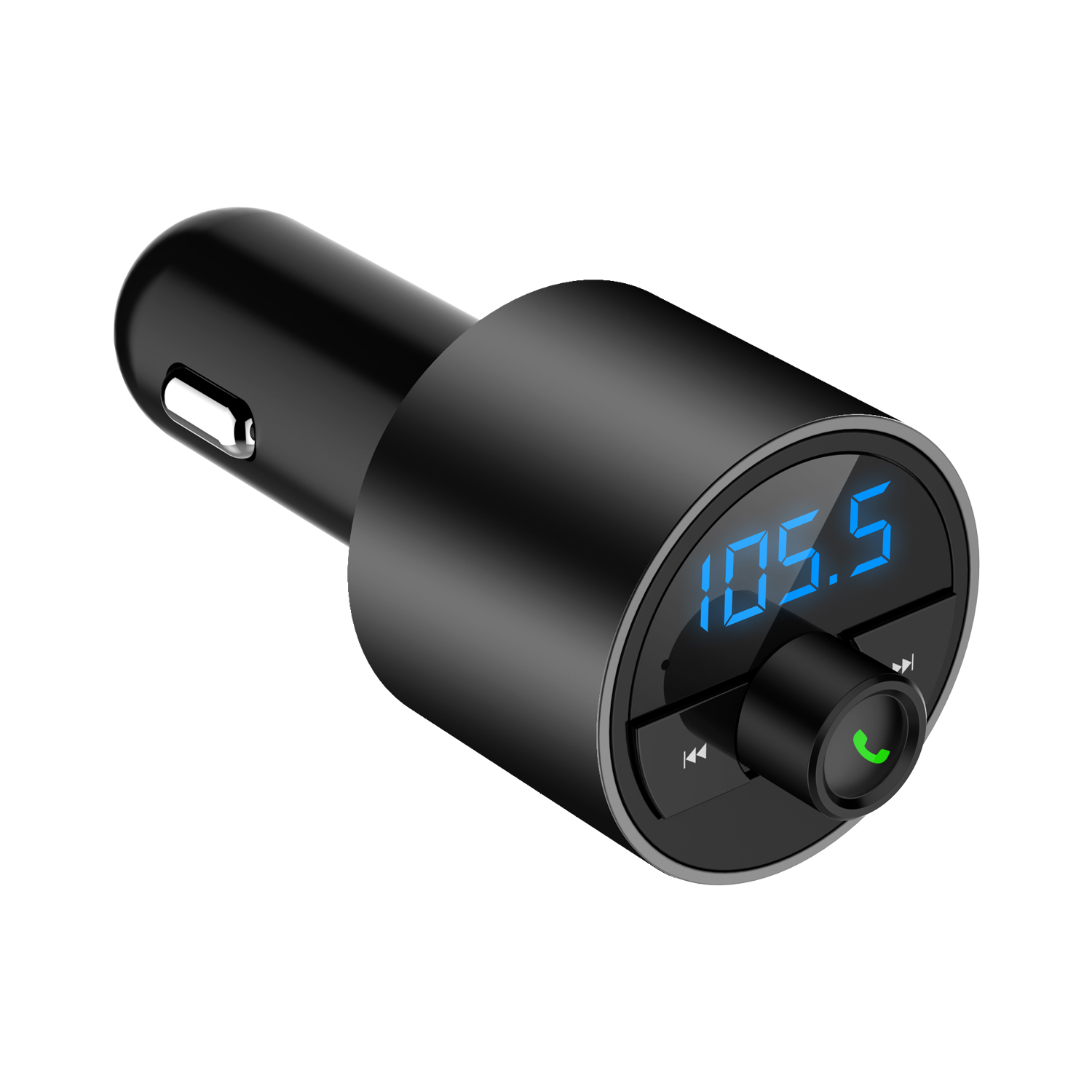 Mini LED Display Dual USB bluetooth Hands-free Smart Quick Wireless 3.6A Car Charger with Microphone 3 Mini LED Display Dual USB bluetooth Hands-free Smart Quick Wireless 3.6A Car Charger with Microphone - Image 3