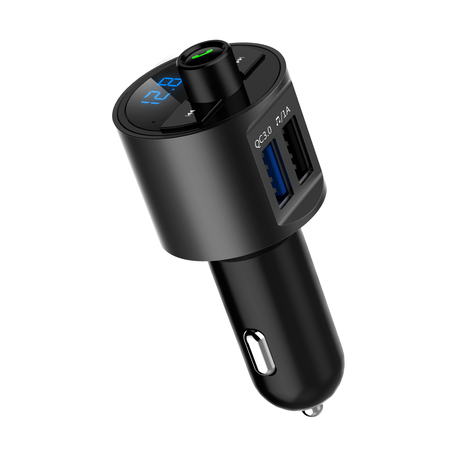 Mini LED Display Dual USB bluetooth Hands-free Smart Quick Wireless 3.6A Car Charger with Microphone 6 Mini LED Display Dual USB bluetooth Hands-free Smart Quick Wireless 3.6A Car Charger with Microphone - Image 6