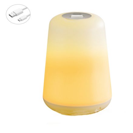 1W USB Night Light Bedside Lantern Plastic 60LM Two Modes Camping Lamp Table Desk LED 2