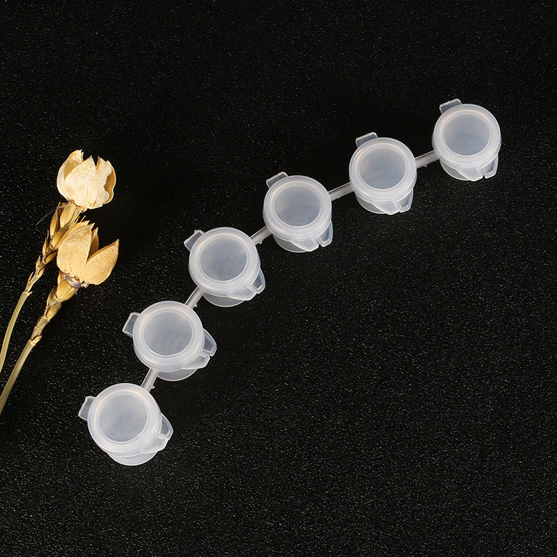 3mL Empty Bottle Paint Pot Pod Strip Watercolor Draw Pigment Plastic Palette Clear Container