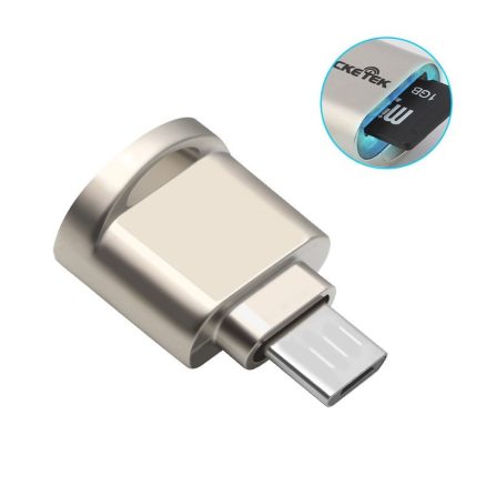 Rocketek Mini Metal Micro USB OTG TF Card Memory Card Reader for Smartphone 1