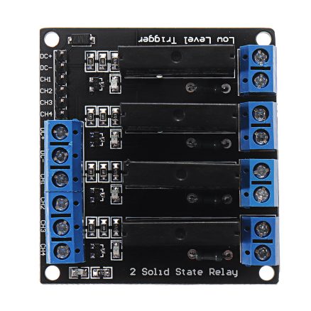 4 Channel DC 24V Relay Module Solid State High and low Level Trigger 240V2A Geekcreit for Arduino - products that work with official Arduino boards 4