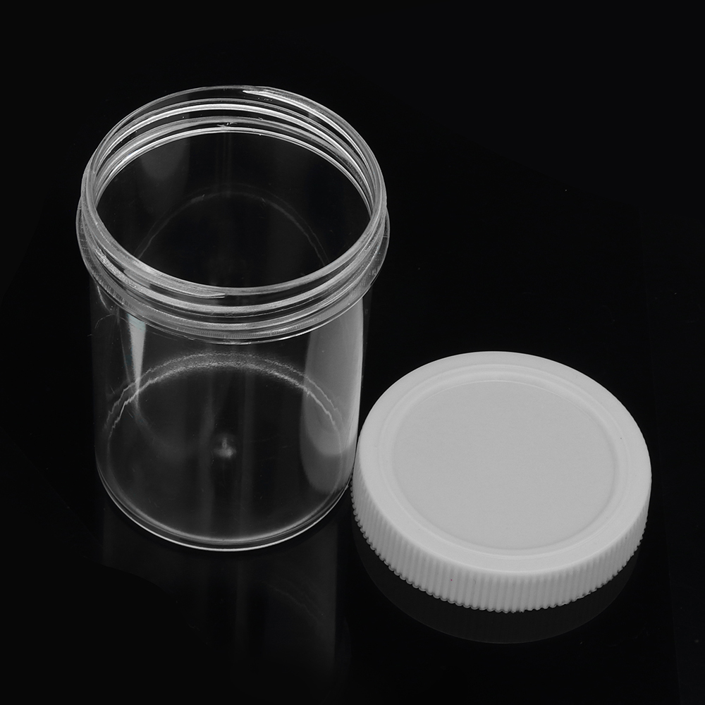 120ML White Cover Hard Round Empty Bottle For Slime Crystal Mud DIY Handmade Accessories 1