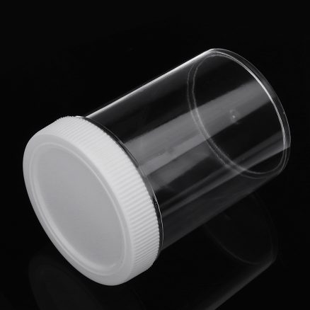 120ML White Cover Hard Round Empty Bottle For Slime Crystal Mud DIY Handmade Accessories 2