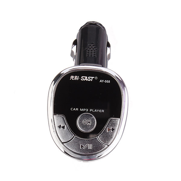 Car MP3 Player FM Transmitter Cigarette Lighter Remote Controller AY-568 4GB 2