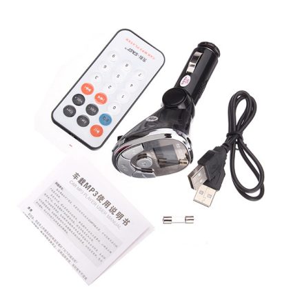 Car MP3 Player FM Transmitter Cigarette Lighter Remote Controller AY-568 4GB 6