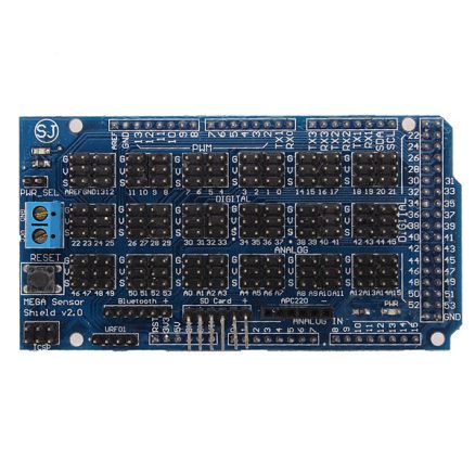 MEGA Sensor Shield V2.0 Expansion Board For ATMEGA 2560 R3 Geekcreit for Arduino - products that work with official Arduino boards 2