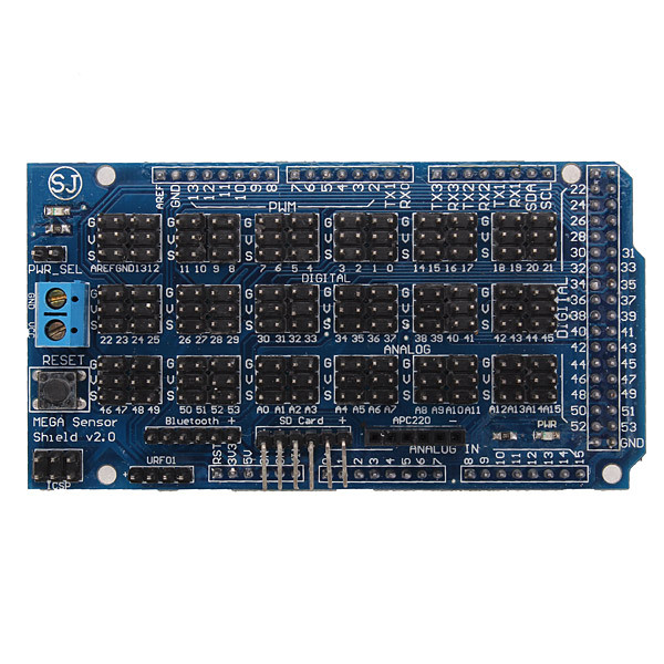 MEGA Sensor Shield V2.0 Expansion Board For ATMEGA 2560 R3 Geekcreit for Arduino - products that work with official Arduino boards 2 MEGA Sensor Shield V2.0 Expansion Board For ATMEGA 2560 R3 Geekcreit for Arduino - products that work with official Arduino boards - Image 2
