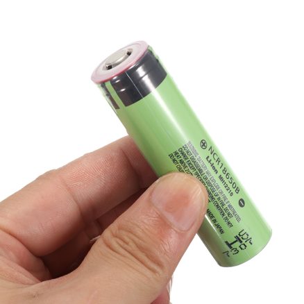 2PCS NCR18650B 3400mAh 3.7V Unprotected Pointed Head Rechargeable Li-ion Battery 6