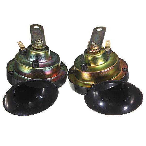 Two Air Horn Snail Set Dual Twin Tone for Cars Vans Boats 120db 12V 1