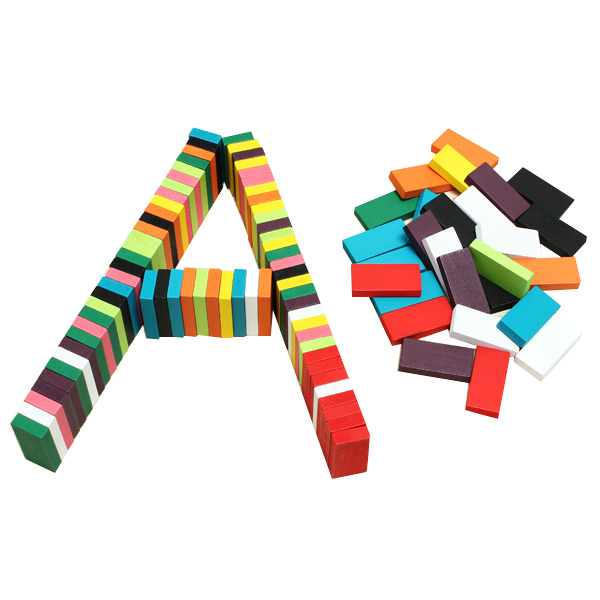 100pcs Many Colors Authentic Standard Wooden Children Domino Toys 1 100pcs Many Colors Authentic Standard Wooden Children Domino Toys