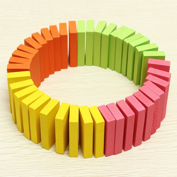 100pcs Many Colors Authentic Standard Wooden Children Domino Toys 3 100pcs Many Colors Authentic Standard Wooden Children Domino Toys - Image 3