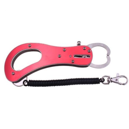Stainless Steel Portable Fishing Lip Gripper tool with Missed rope 4