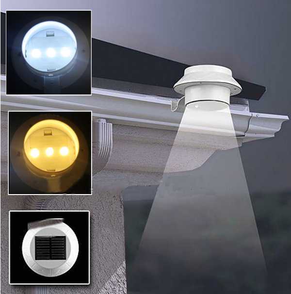 Waterproof Solar LED Light Outdoor Garden Yard Gutter Pathway Lamp 1 Waterproof Solar LED Light Outdoor Garden Yard Gutter Pathway Lamp