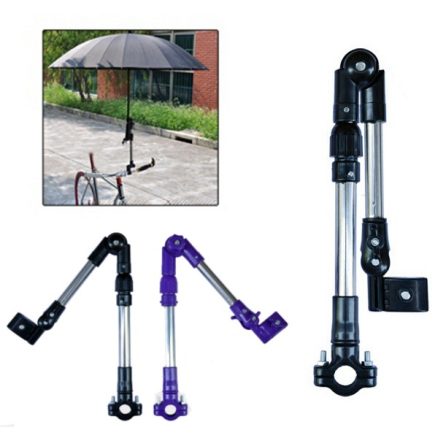 Bike Bicycle Wheelchair Stroller Connector Umbrella Holder Mount Stand 1