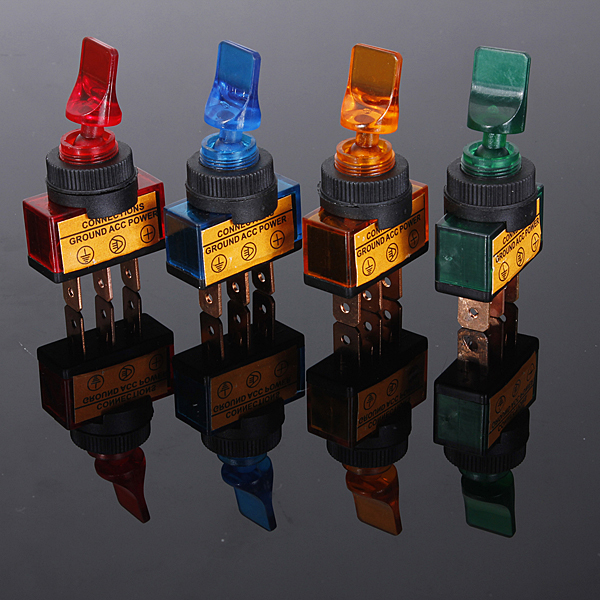 12V 20A LED Illuminated Flick Toggle Switch Car Van Dash Boat Light 2 12V 20A LED Illuminated Flick Toggle Switch Car Van Dash Boat Light - Image 2