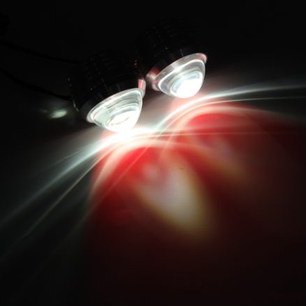 12V Motorcycle LED Lens Headlights Cold Light Fog Lamp Universal 7