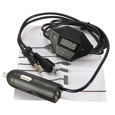 3.5mm FM Transmitter Micro USB Car Charger For Samsung Galaxy iPhone6 6