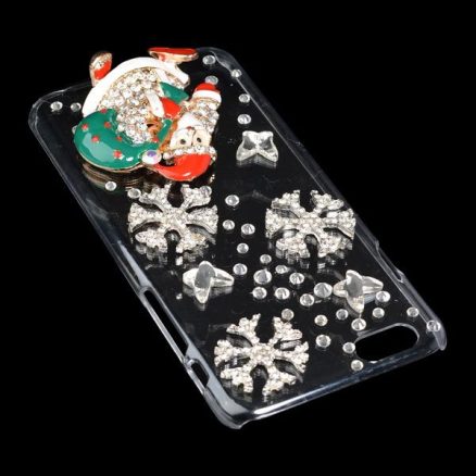 Christmas Gift Handmade Bling Santa Claus Case Cover For iPhone 6 2