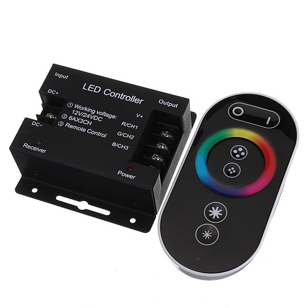 12V Touch Dimmable Remote Wireless RF Controller For Led RGB Strip 2 12V Touch Dimmable Remote Wireless RF Controller For Led RGB Strip - Image 2