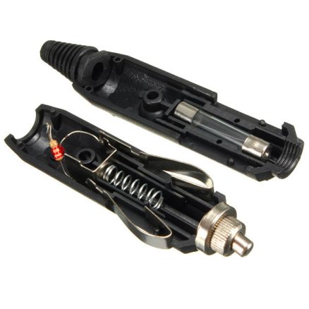 12V Male Car Cigarette Lighter Socket / Plug / Connector 5A With LED & Fuse 3