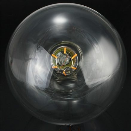 G125 6W E27 Edison Filament Warm White Globe COB LED Light Bulb 220-240V 5