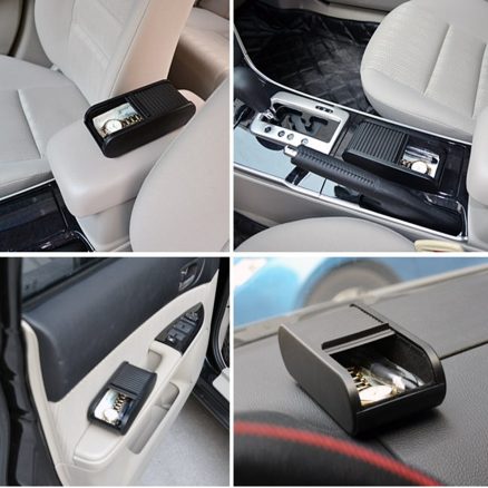 Car Storage Box Rolls Plastic Pocket Telescopic Dash Mobile Phone Coins Holder 2
