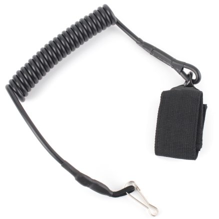 Outdoor Military Tactical Spring String Buckle Key Chain Safety Cord Carabiner Hook Strap Lanyard 2