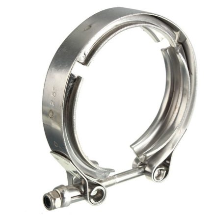2.5inch Exhaust Clamp Down Pipe V-Band Turbo Clamp Flange Down Pipe Stainless Steel 4
