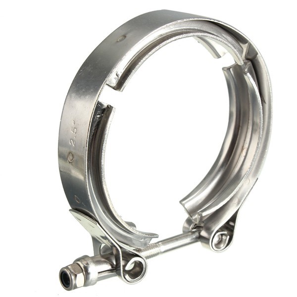 2.5inch Exhaust Clamp Down Pipe V-Band Turbo Clamp Flange Down Pipe Stainless Steel 4 2.5inch Exhaust Clamp Down Pipe V-Band Turbo Clamp Flange Down Pipe Stainless Steel - Image 4