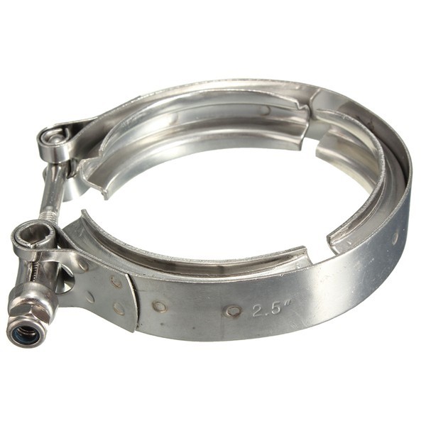 2.5inch Exhaust Clamp Down Pipe V-Band Turbo Clamp Flange Down Pipe Stainless Steel 5 2.5inch Exhaust Clamp Down Pipe V-Band Turbo Clamp Flange Down Pipe Stainless Steel - Image 5