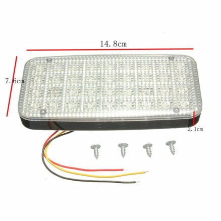 12V 36 LED Ceiling Dome Roof Interior Light White Lamp For Car Auto Van Vehicle Truck Boat 4