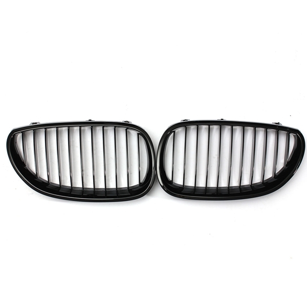 Pair Black Front Sport Wide Kidney Grille Grill for BMW E60 E61 5Series M5 03-10 1 Pair Black Front Sport Wide Kidney Grille Grill for BMW E60 E61 5Series M5 03-10