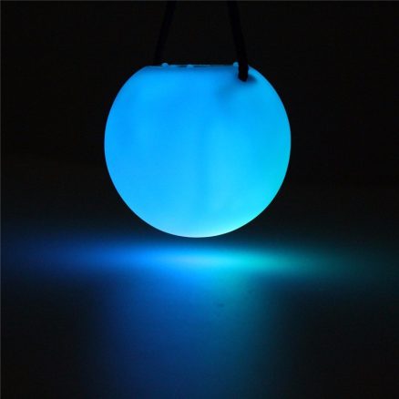 1PC LED 7 Colors Glow POI Thrown Balls Light Up Handball Sports Belly Dance Hand Novelties Toys 6