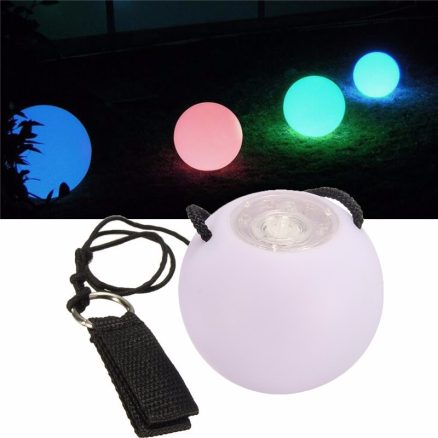 1PC LED 7 Colors Glow POI Thrown Balls Light Up Handball Sports Belly Dance Hand Novelties Toys 7