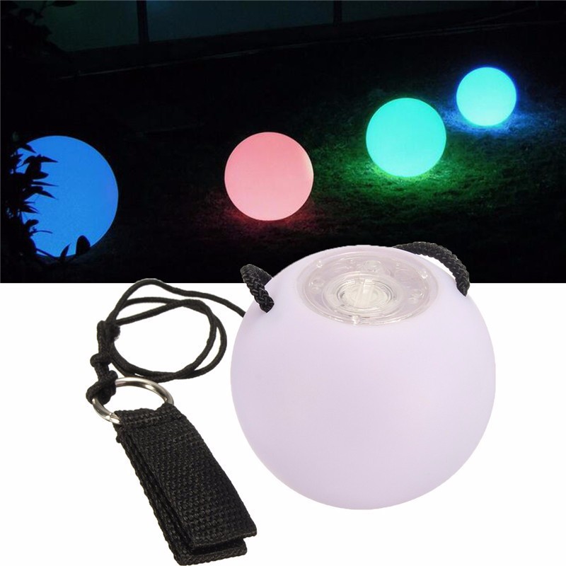 1PC LED 7 Colors Glow POI Thrown Balls Light Up Handball Sports Belly Dance Hand Novelties Toys 7 1PC LED 7 Colors Glow POI Thrown Balls Light Up Handball Sports Belly Dance Hand Novelties Toys - Image 7