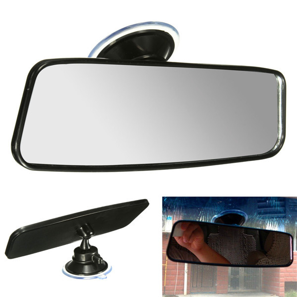 Universal Car Wide Flat Interior Rear View Mirror 200mm Width with 360 Degree Rotable Suction Cup 3 Universal Car Wide Flat Interior Rear View Mirror 200mm Width with 360 Degree Rotable Suction Cup - Image 3