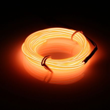 3M EL Led Flexible Soft Tube Wire Neon Glow Car Rope Strip Light Xmas Decor DC12V 5