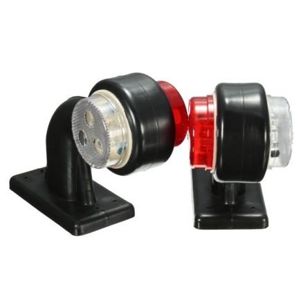 2pcs 5W 10-30V LED Side Maker Light Stalk Indicator Lamp for Truck Trailer Lorry Van 5