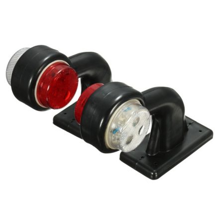 2pcs 5W 10-30V LED Side Maker Light Stalk Indicator Lamp for Truck Trailer Lorry Van 6