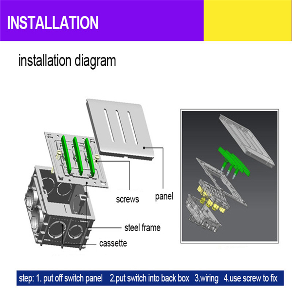 Kempinski C30-86-M5 Wall Switch Light Dimmer Panel Ivory White AC 110~250V 3 Kempinski C30-86-M5 Wall Switch Light Dimmer Panel Ivory White AC 110~250V - Image 3