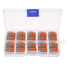 Excellway?® ET15 20Pcs 2 Pin Spring Terminal Block Electric Cable Wire Connector