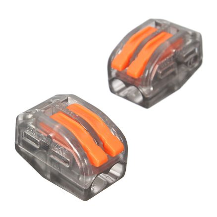 Excellway?® ET15 20Pcs 2 Pin Spring Terminal Block Electric Cable Wire Connector 5