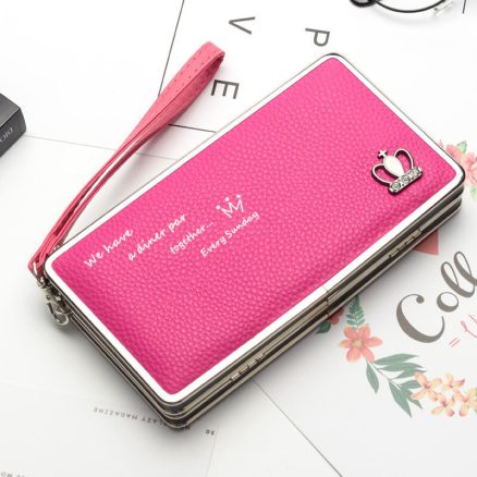 Bakeey?„? Universal 5.5-inch Women Phone PU Wallet Purse Handbag For Xiaomi Huawei Samsung iPhone 7 3