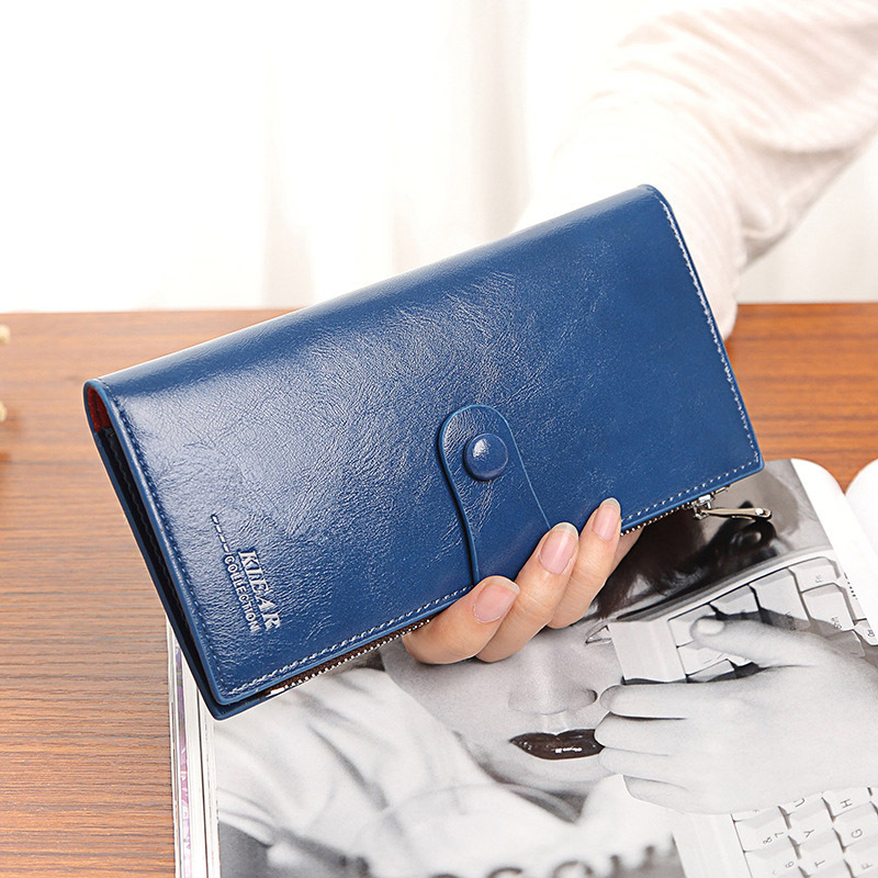 New Fashion Women High Quality PU Leather Long Wallet Handbag Card Holder Coin Purse 4 New Fashion Women High Quality PU Leather Long Wallet Handbag Card Holder Coin Purse - Image 4