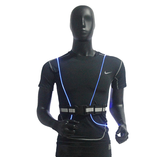 LED Fiber Reflective Vest Night Cycling Running Outdoor Safety Sports Clothes 2