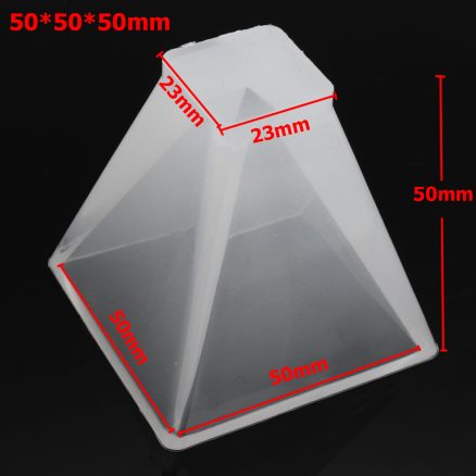 Pyramid Silicone Mold Ornaments Resin Hand Making Crystal Jewelry Pendant Mould 3