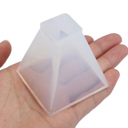 Pyramid Silicone Mold Ornaments Resin Hand Making Crystal Jewelry Pendant Mould 6