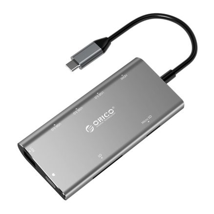 Orico CLH-W2 Type-C to 3 USB 3.0 4K HDMI PD Charge Hub TF SD Card Reader RJ45 Port USB Hub 1