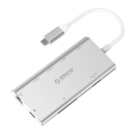 Orico CLH-W2 Type-C to 3 USB 3.0 4K HDMI PD Charge Hub TF SD Card Reader RJ45 Port USB Hub 2